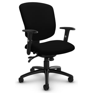 Global Supra X chair in black fabric and base