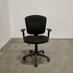 Global Supra X chair in black fabric and base