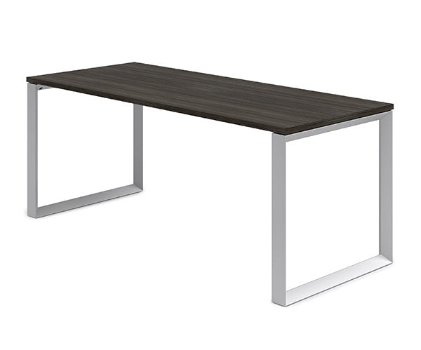 Loop Leg desk with Grey Dusk laminate top. Size 60 x 30 inches.