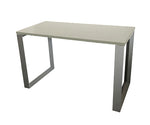 Load image into Gallery viewer, Loop Leg desk with Winter Wood laminate top. Size 42 x 24 inches.

