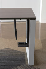 Load image into Gallery viewer, Adjustable CPU holder shown mounted under desk.
