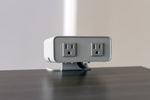Load image into Gallery viewer, Side view of dual 120V power cube in neutral artic/mica finish
